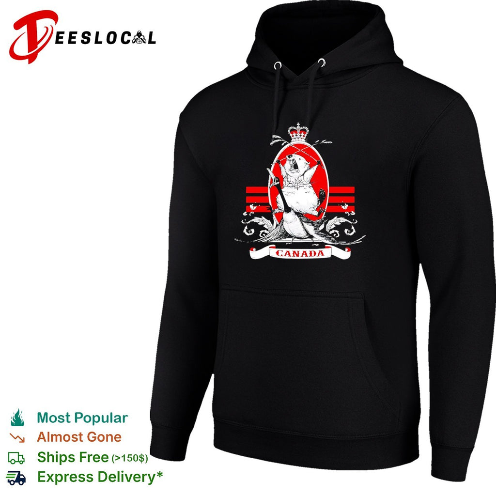Canada Beaver and Goose Royal Emblem Canadian Wildlife National shirt