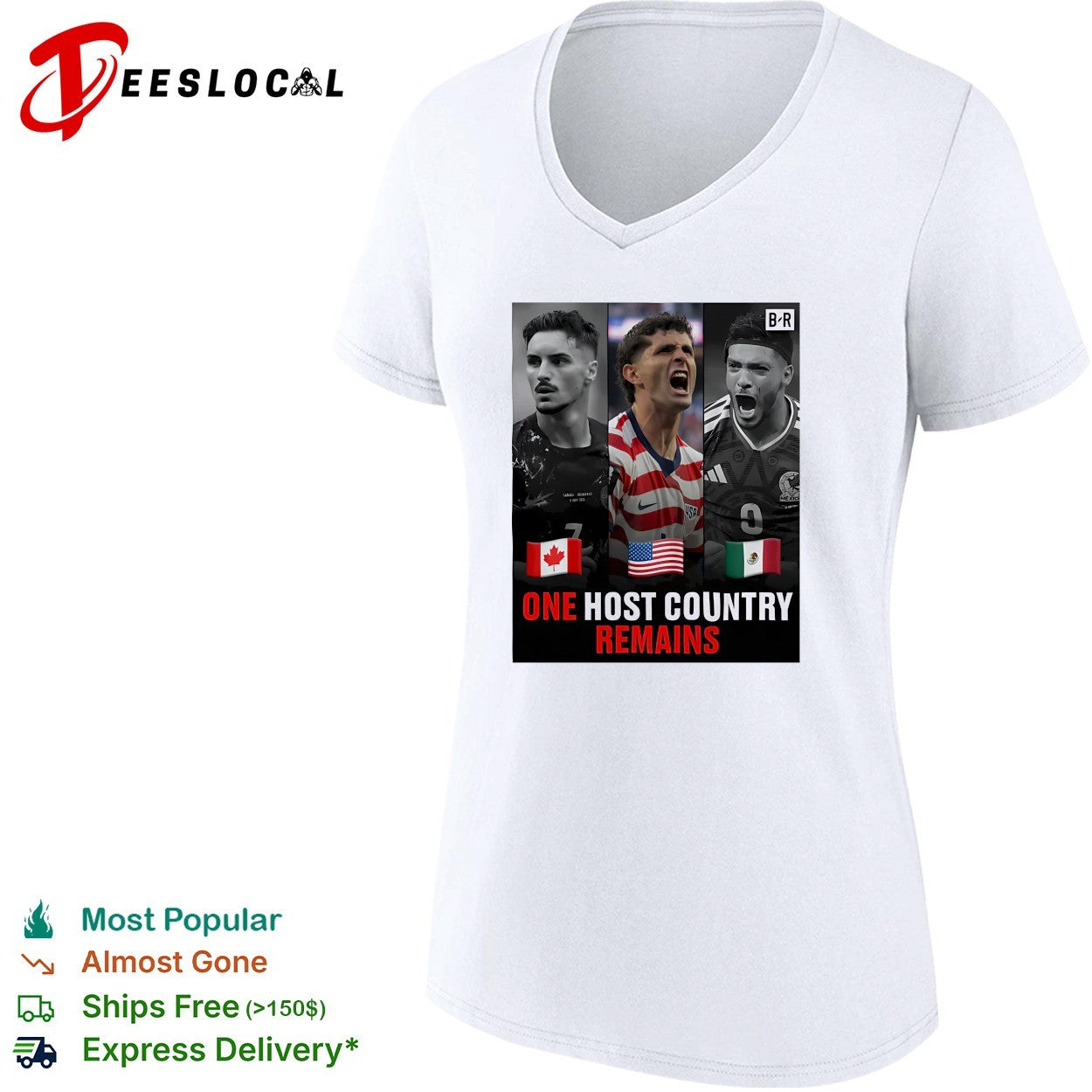 Canada USA Mexico World Cup 2026 one host country remains shirt