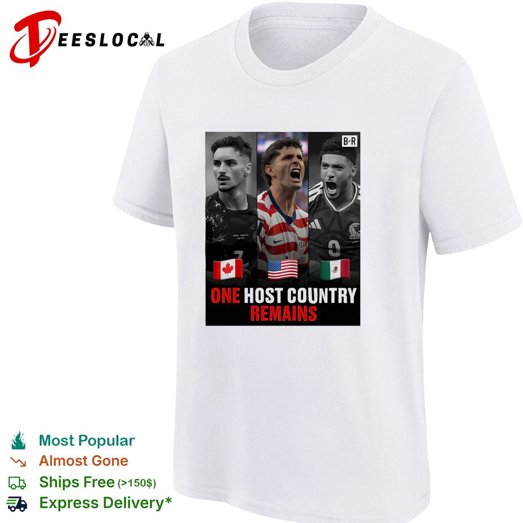 Canada USA Mexico World Cup 2026 one host country remains shirt