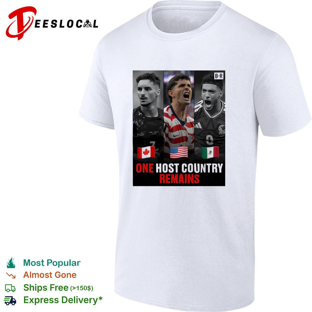 Canada USA Mexico World Cup 2026 one host country remains shirt