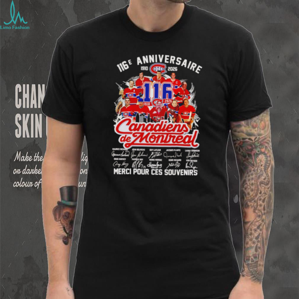 Canadiens de Montreal 116e Anniversaire Signature Hockey Shirt