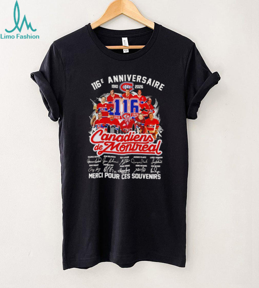 Canadiens de Montreal 116e Anniversaire Signature Hockey Shirt
