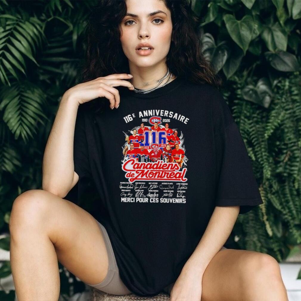 Canadiens de Montreal 116e Anniversaire Signature Hockey Shirt