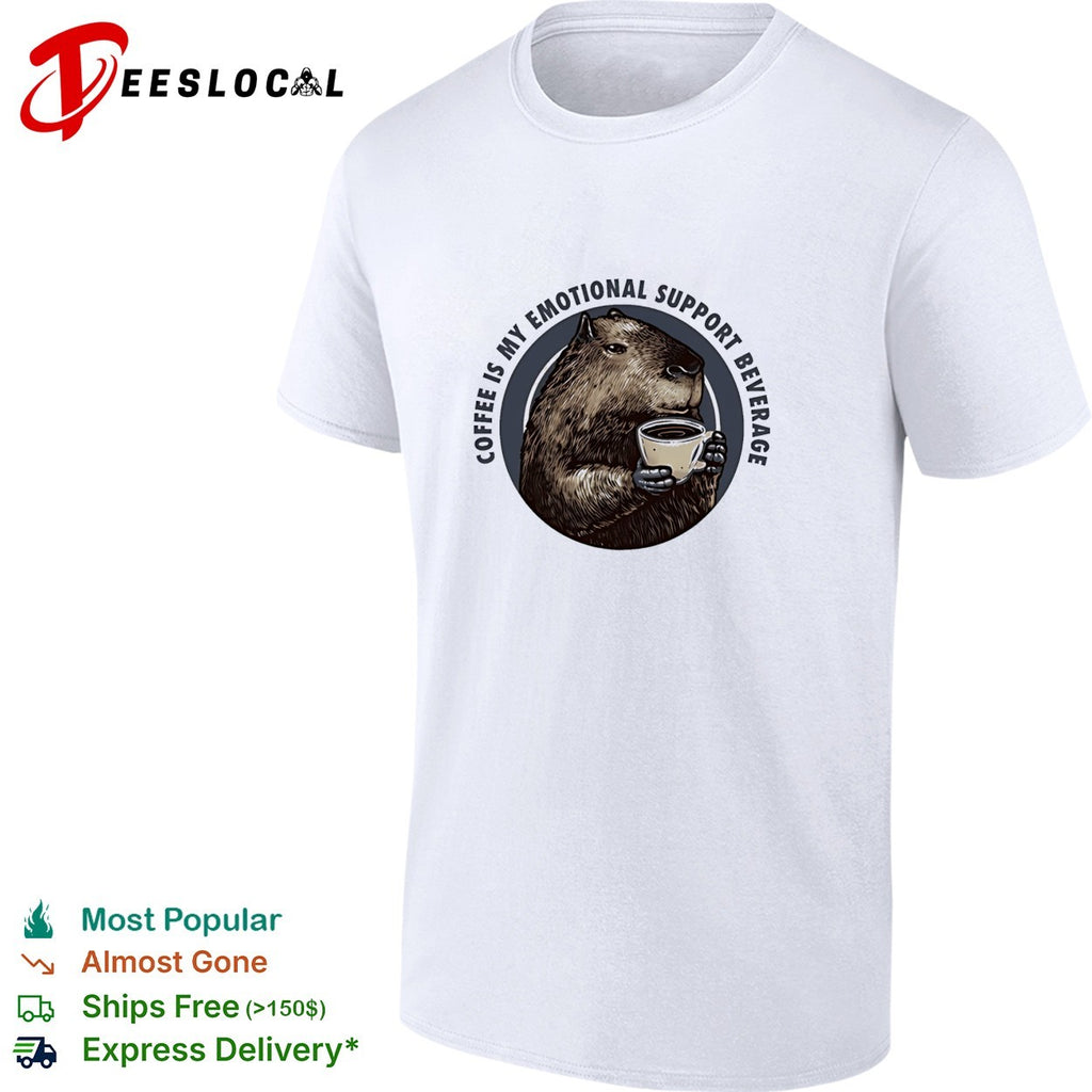 Capybara coffee is my emotional support beverage shirt