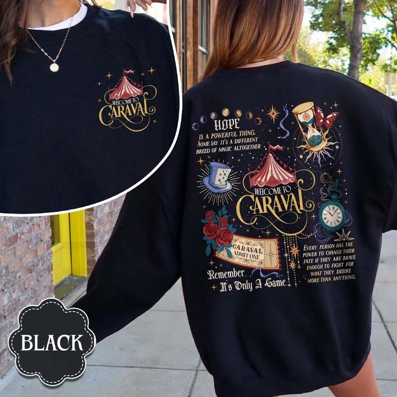 Caraval Series Sweatshirt, Remember It's Only Game, Legendary Tee, Stephanie Garber, Bookish Shirt, Romantic Book Lover,...