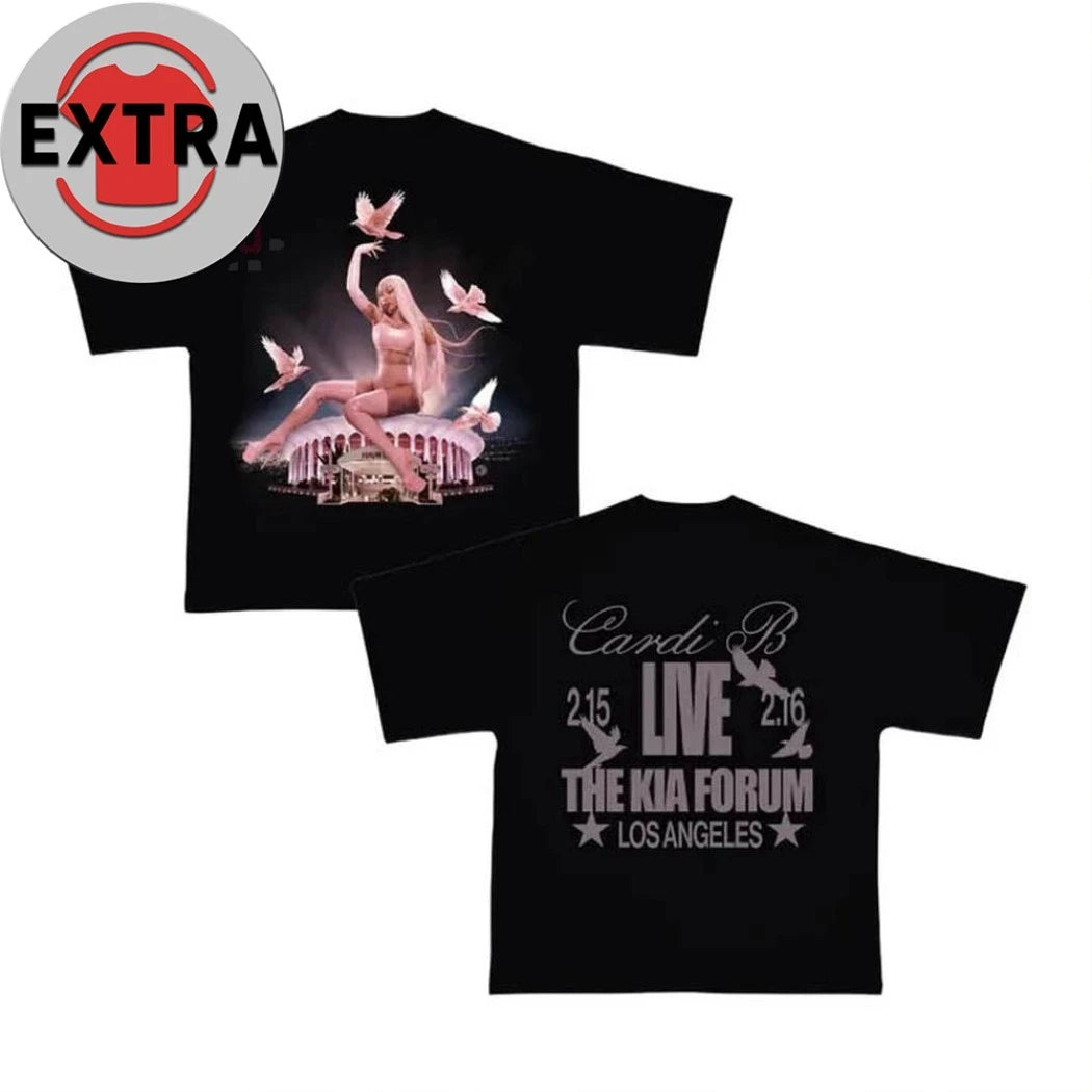 Cardi B Little Miss Dramma Tour 2026 Fan New Two Sided Shirt