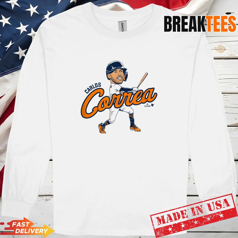 Carlos Correa Houston Baseball Caricature Graphic Shirt