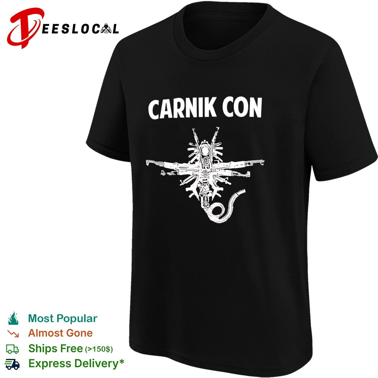 Carnik Con Alien Xenomorph Firearm Construct Gun Culture Shirt