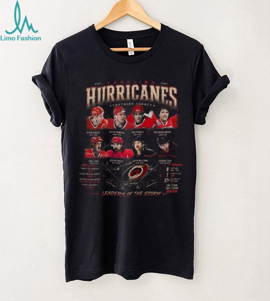 Carolina Hockey Captains Legacy Leaders Of The Storm T Shirt