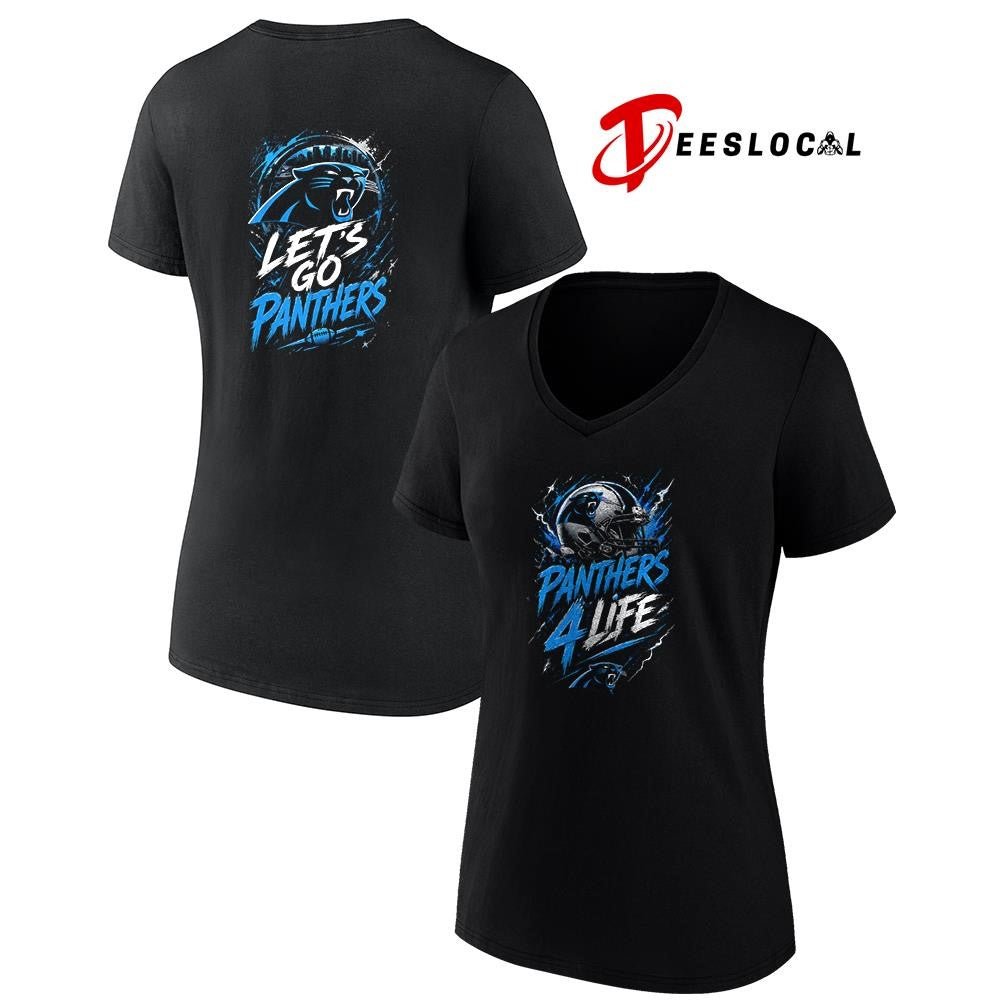 Carolina Panthers x fan 4 life graphic shirt