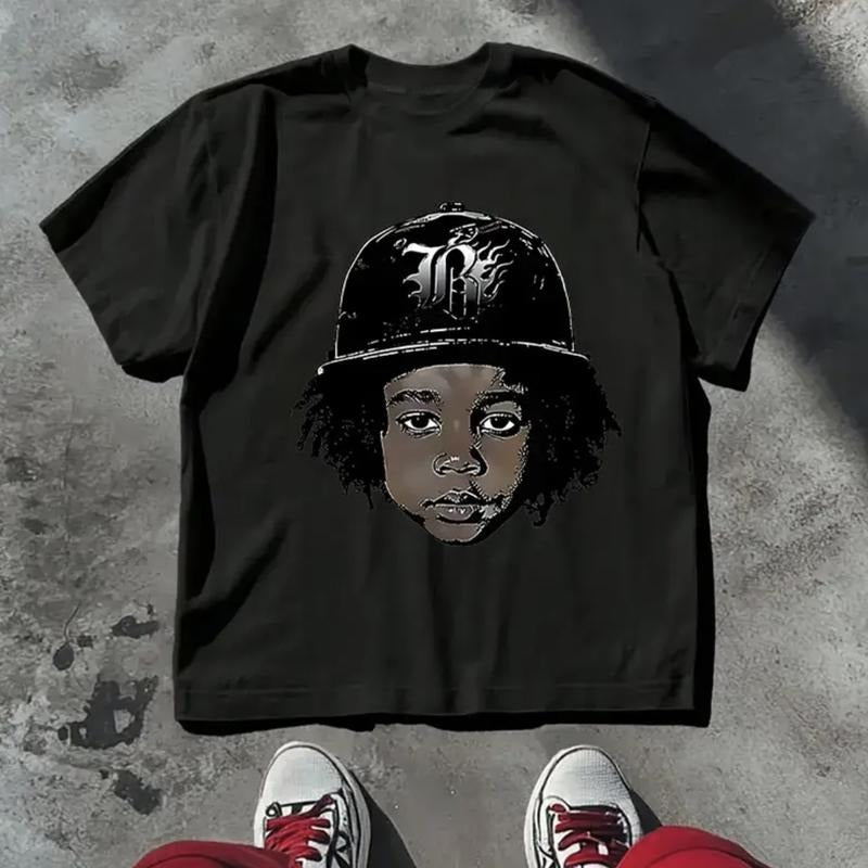 Cartoon & Retro Baseball Cap T-Shirt, Emotion Shirt, Gifts Shirt, Unisex Vintage Graphic Tees Gothic Grunge Y2k Emo Scene...