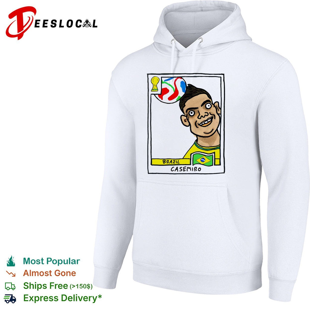 Casemiro Brazil soccer player drawing world cup collectible card