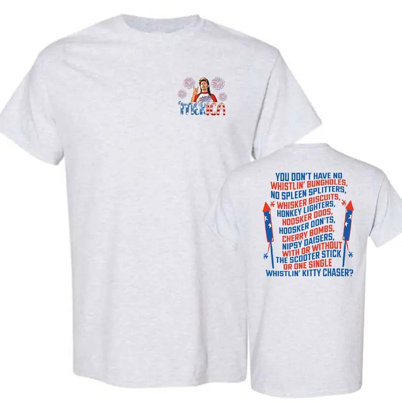 Casual, 2-sided Joe Dirt Merica July 4th Shirt Funny Joe, Full Color, For Men ,Gift For men, Casual Hoodie, Sweatshirt
