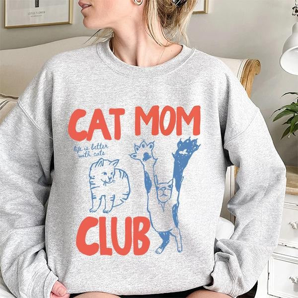 Cat Mom Sweatshirt, Cat Mama Shirt, Funny Cat Sweatshirt, Cat Mom Gift, Gift For Cat Mom, Funny Cat Shirt, Cat Lover, Fur...