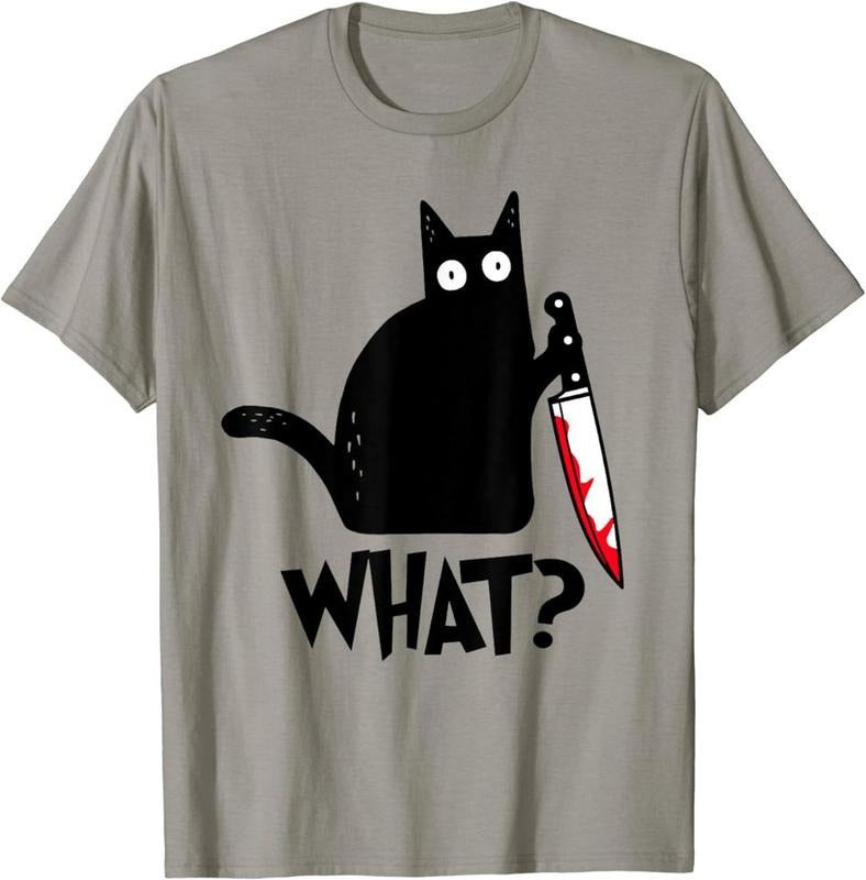 Cat What? Funny Black Cat Shirt, Cat  T-shirt, sweater and Hoodie Sweatshirt | PodTeesHub.com