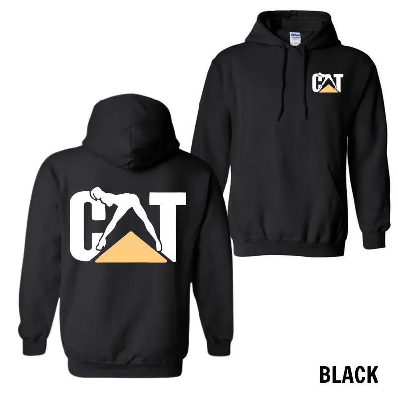 Cat With Woman 2-Sides Hoodie