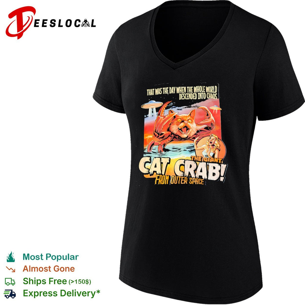 Cat crab from outer space chaos sci fi creature shirt