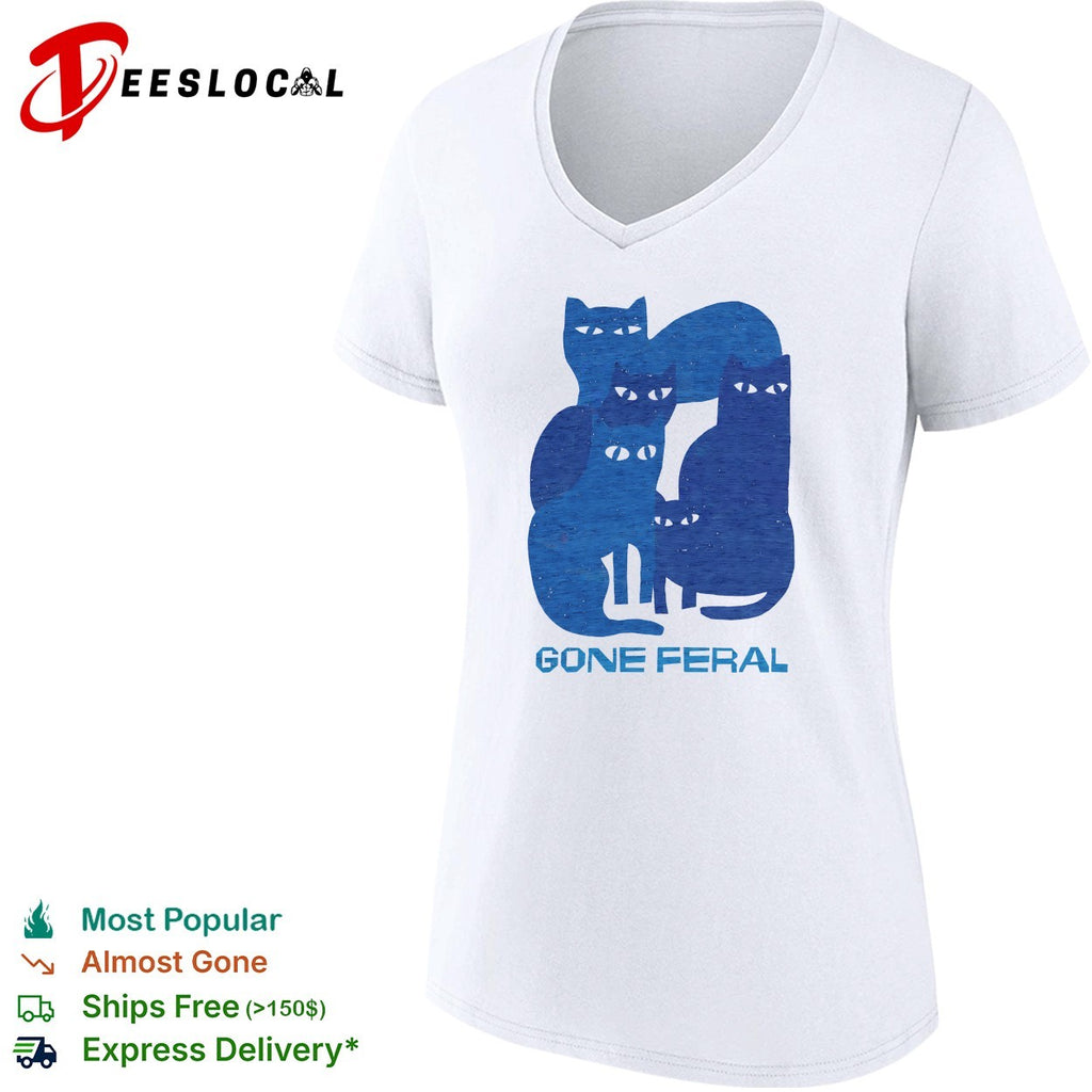 Cats gone feral silhouette group shirt