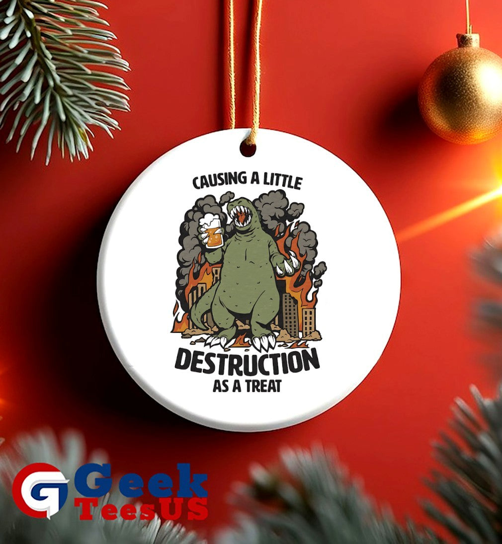 Causing a little destruction as a treat shirt
