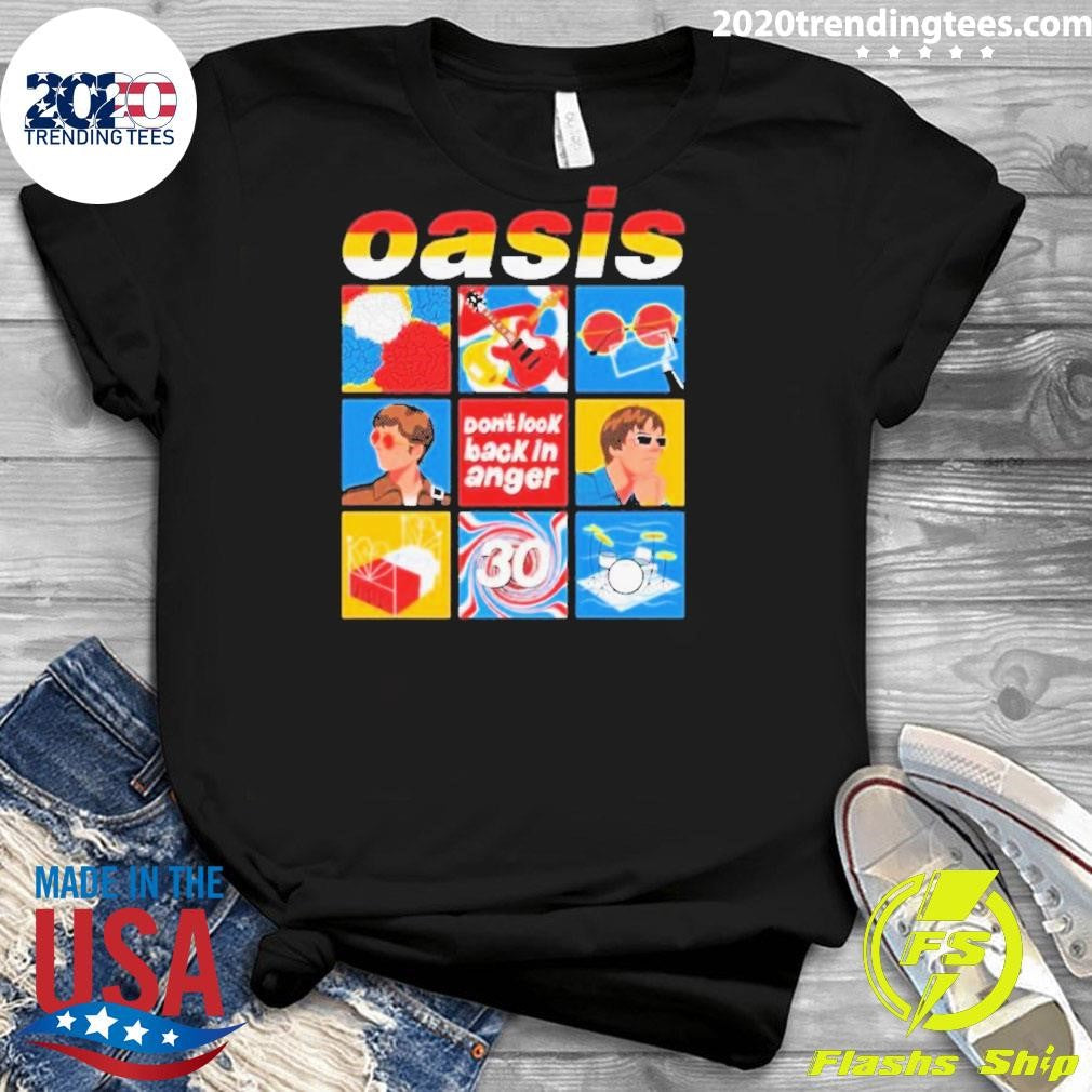 Celebrate 30 years of the iconic anthem Don’t Look Back In Anger Oasis Shirt