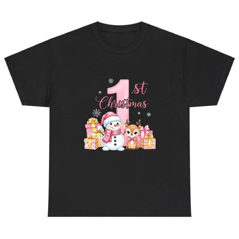 Celebrate Milestone Holidays with Adorable First Christmas Apparel for TShirts Hoodies and Sweatshirts | PodTeesHub.com