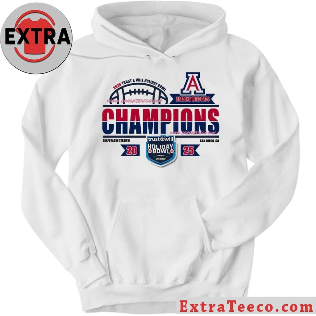 Celebrating the Arizona Wildcats’ victory at the 2026 Trust &amp; Will Holiday Bowl at Snapdragon Stadium, San Diego, CA Shirt