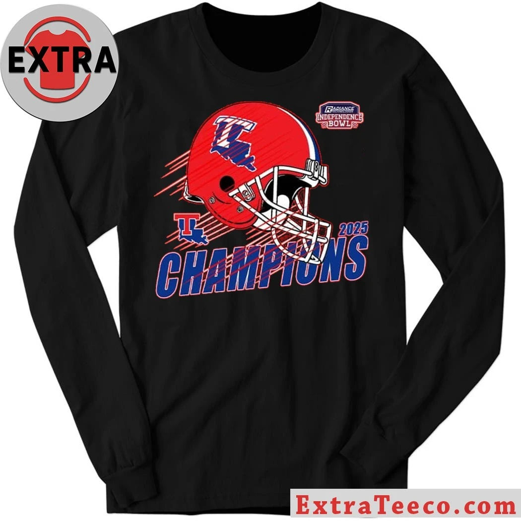 Celebrating the Louisiana Tech Bulldogs’ victory at the 2025 Radiance Technologies Independence Bowl Shirt