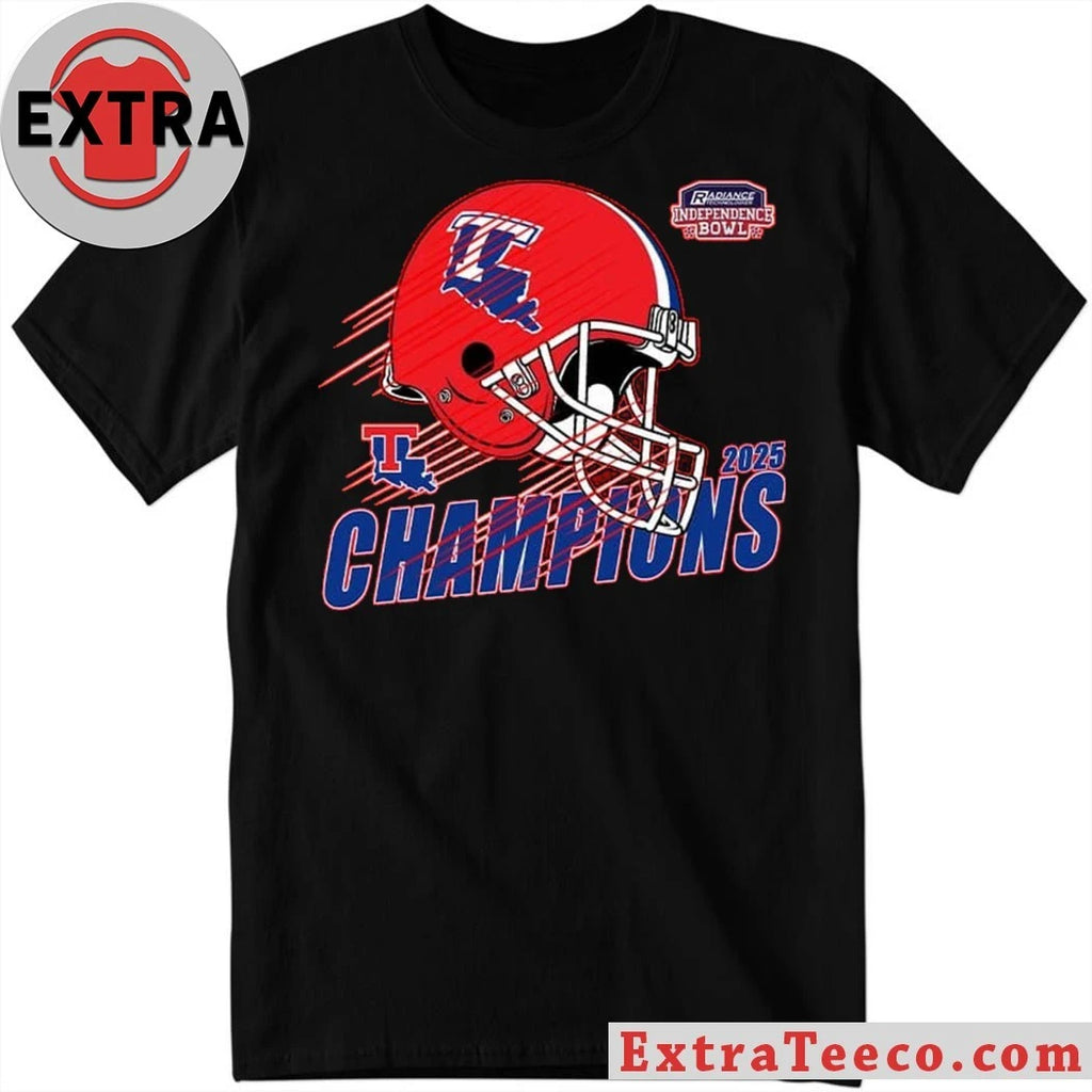 Celebrating the Louisiana Tech Bulldogs’ victory at the 2025 Radiance Technologies Independence Bowl Shirt
