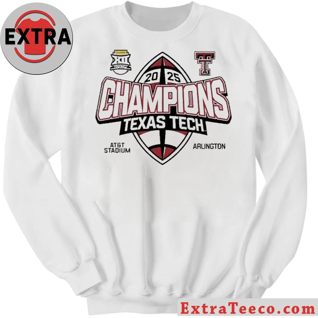 Celebrating the Texas Tech Red Raiders’ 2025 Big 12 Football Championship AT&amp;T Stadium, Arlington Shirt