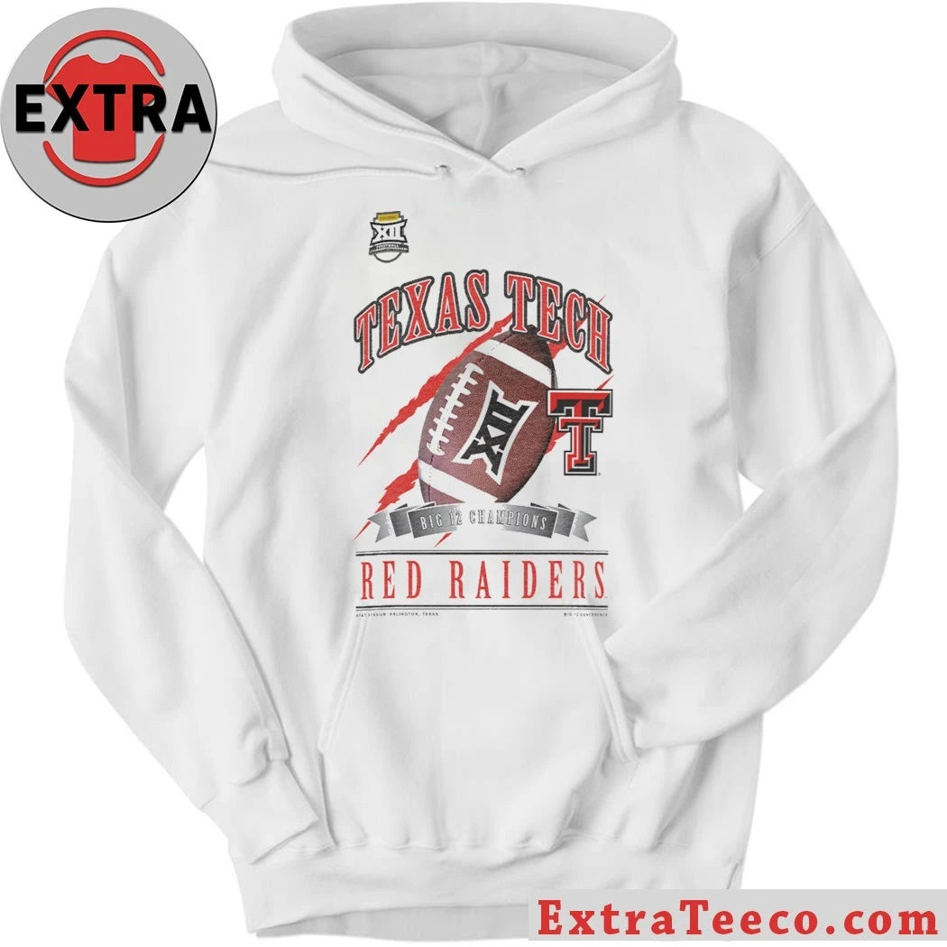 Celebrating the Texas Tech Red Raiders football team winning the 2025 Big 12 Championship Logo Shirt