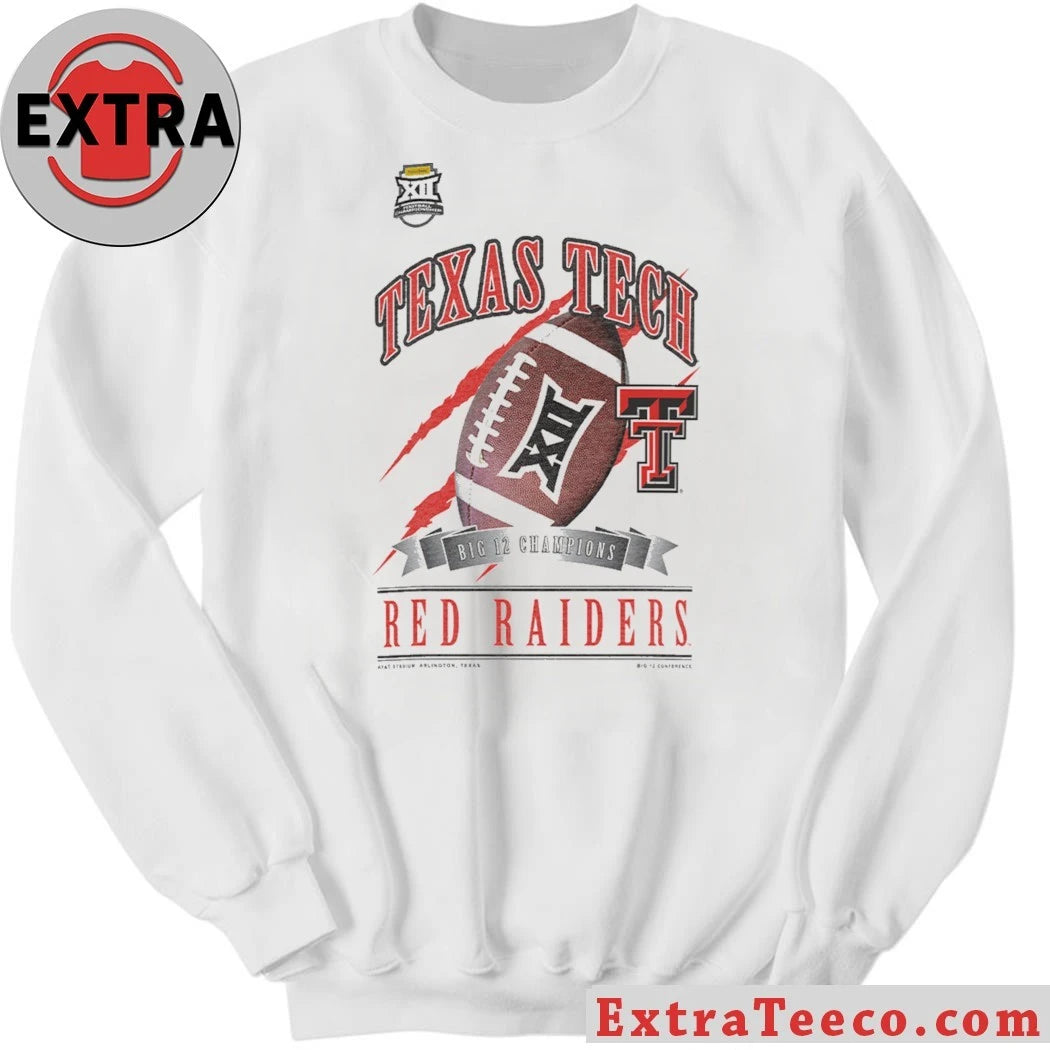 Celebrating the Texas Tech Red Raiders football team winning the 2025 Big 12 Championship Logo Shirt