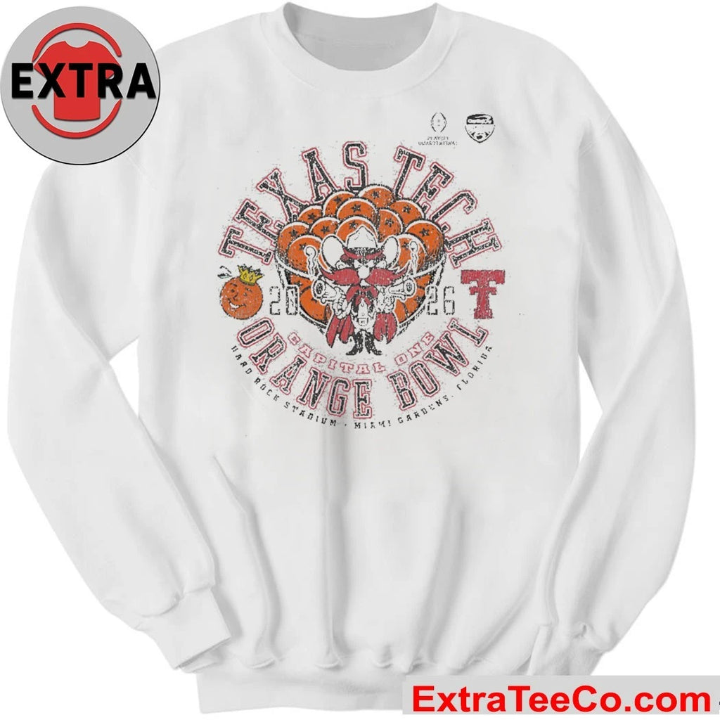 Celebrating the Texas Tech Red Raiders’ quarterfinal playoff game in the Capital One Orange Bowl 2026 college football tournament Shirt