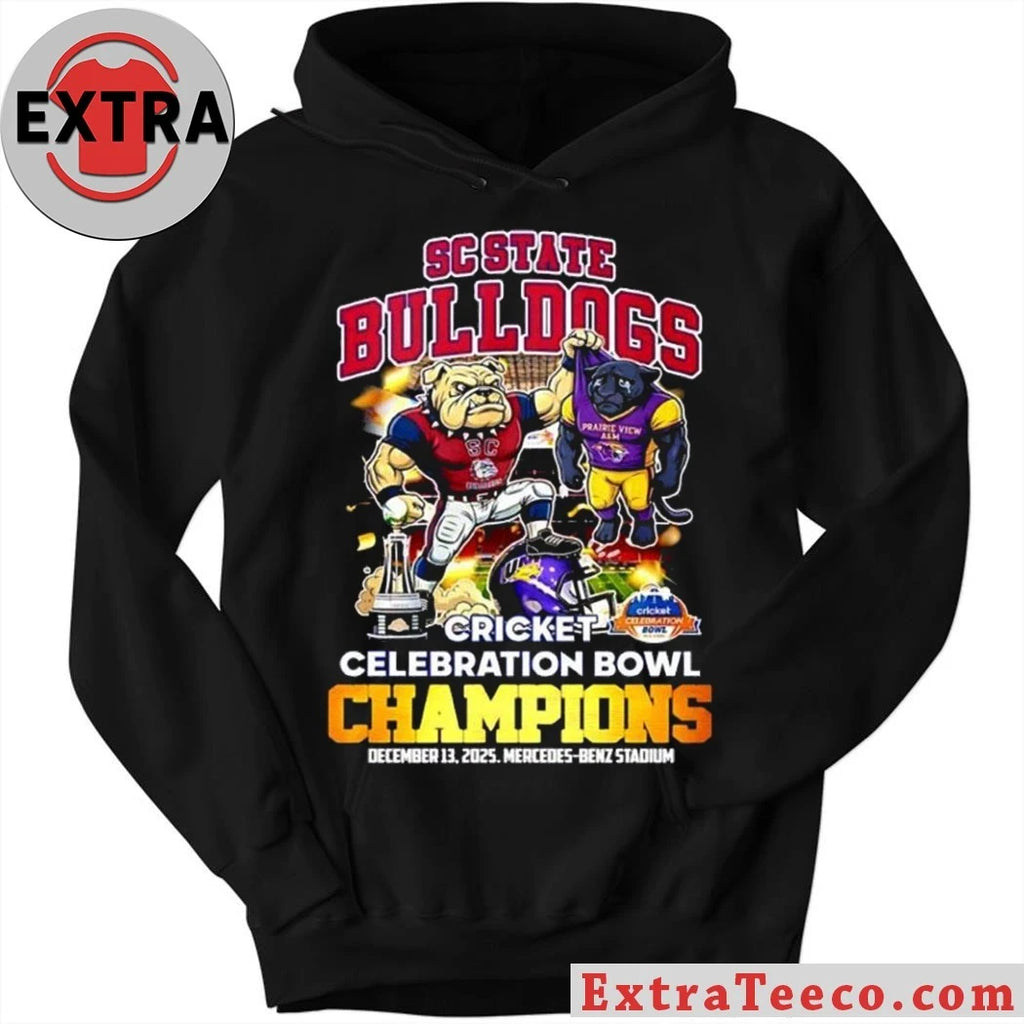 Celebrating the victory of the SC State Bulldogs in the Cricket Celebration Bowl on December 13, 2025, at Mercedes-Benz Stadium T-Shirt