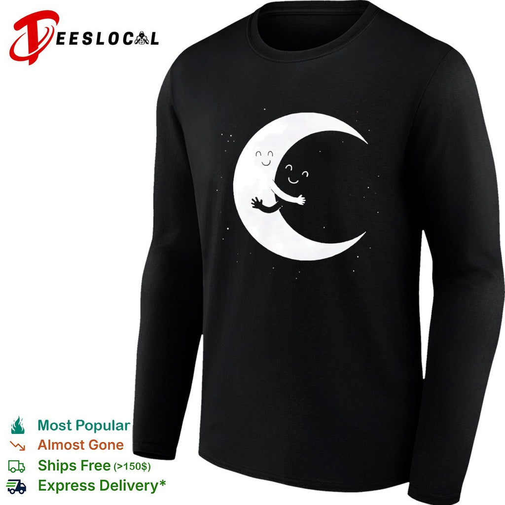 Celestial Moon Hugging Cresent Night Sky Space shirt