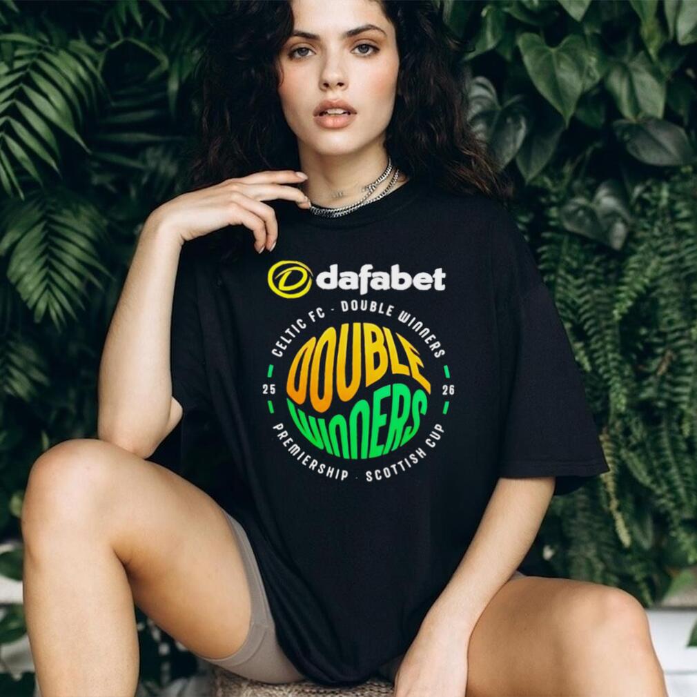 Celtic FC Double Winners 2025 2026 Premiership Soccer T shirt