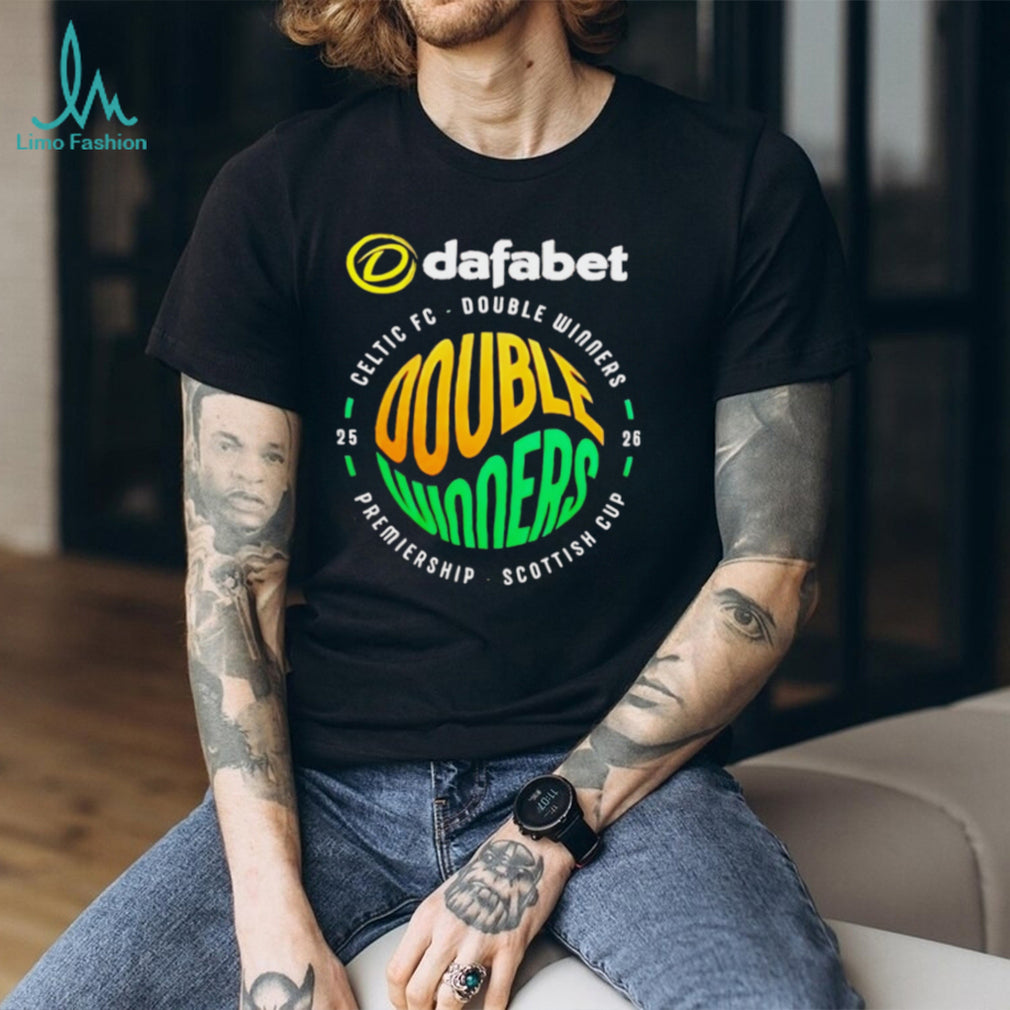 Celtic FC Double Winners 2025 2026 Premiership Soccer T shirt