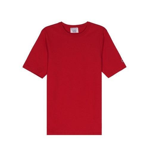Champion Logo Crewneck Life Short Sleeve T-shirt - Red Hoodie, Sweatshirt | PodTeesHub.com