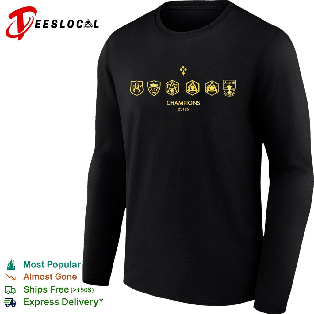 Champions 2025 2026 Arsendi logo shirt