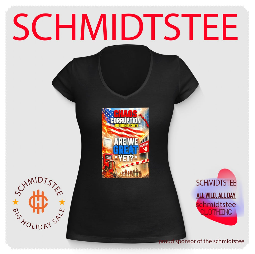 Chaos corruption and higher costs are we great yet illustration shirt