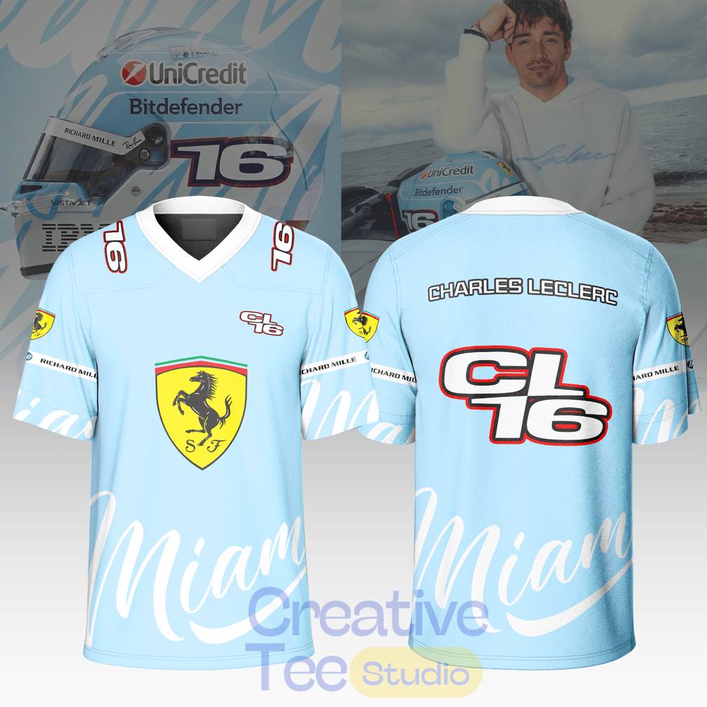 Charles Leclerc 16 Miami GP 2026 Special Football Jersey
