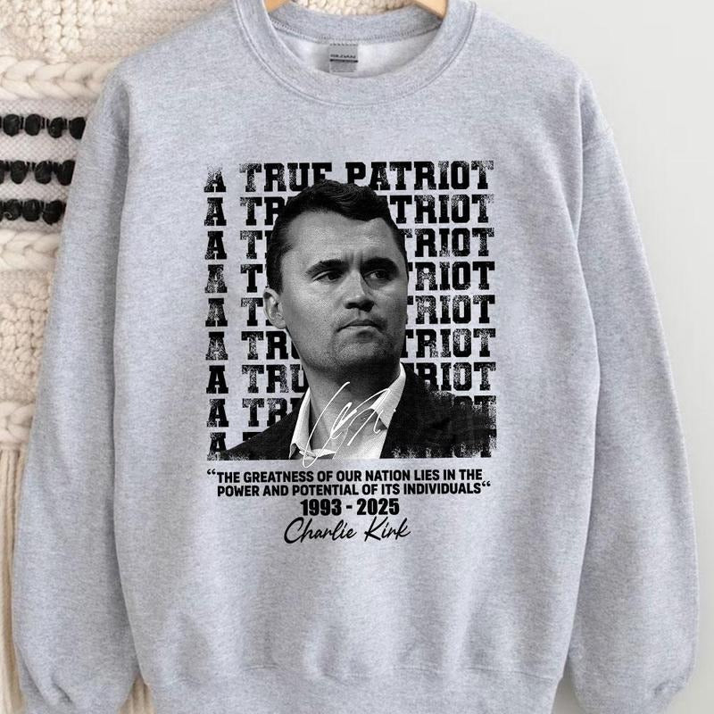 Charlie Kirk Portrait Hoodie
