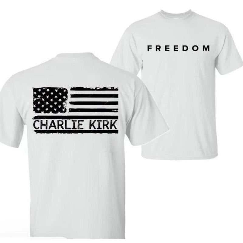Charlie Kirk T-Shirt - Freedom Classic T-Shirt  Premium Material Regular Fit Casual & Formal Wear Comfortable Breathable...