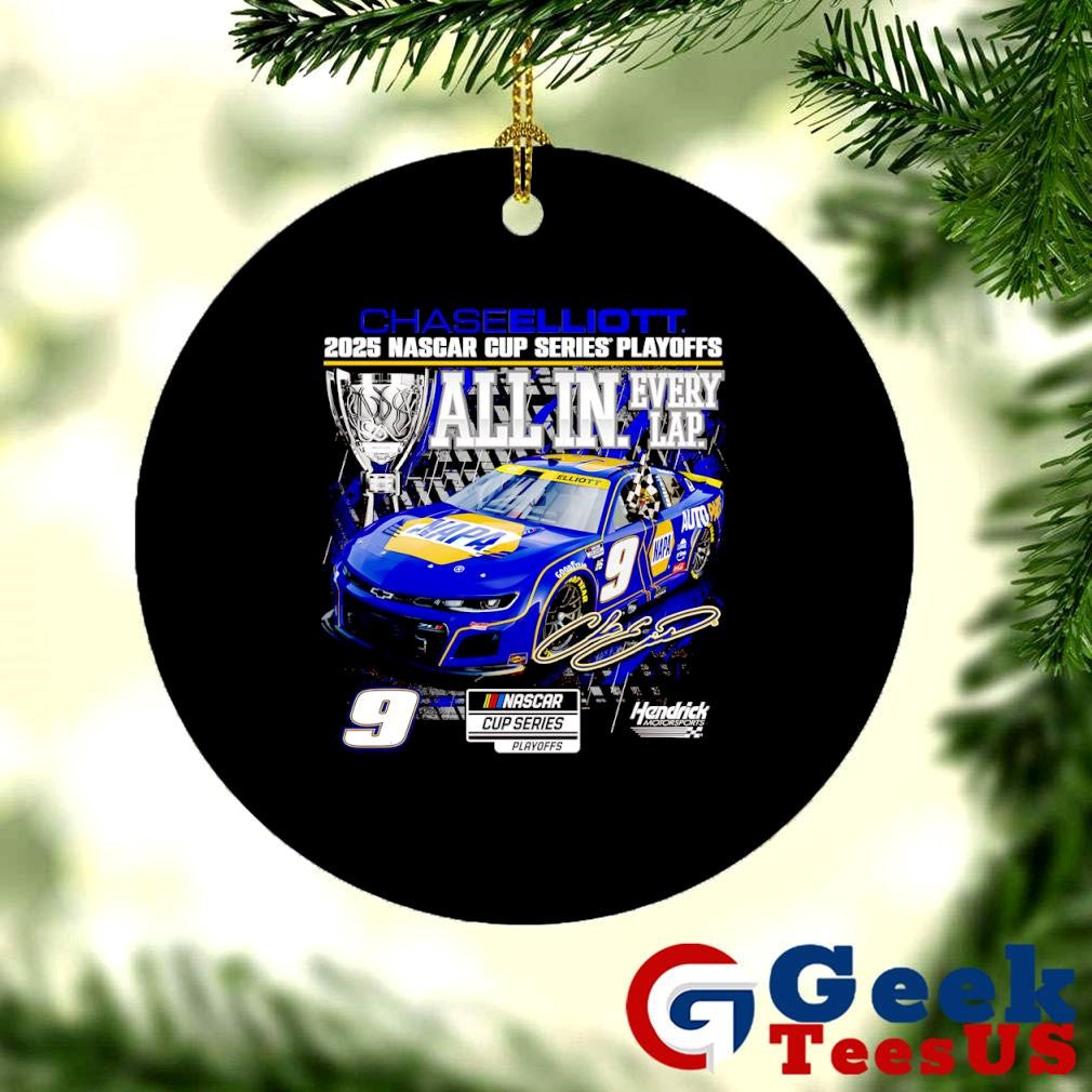 Chase Elliott Checkered Flag Sports 2025 NASCAR cup series playoffs busch light lime all in shirt