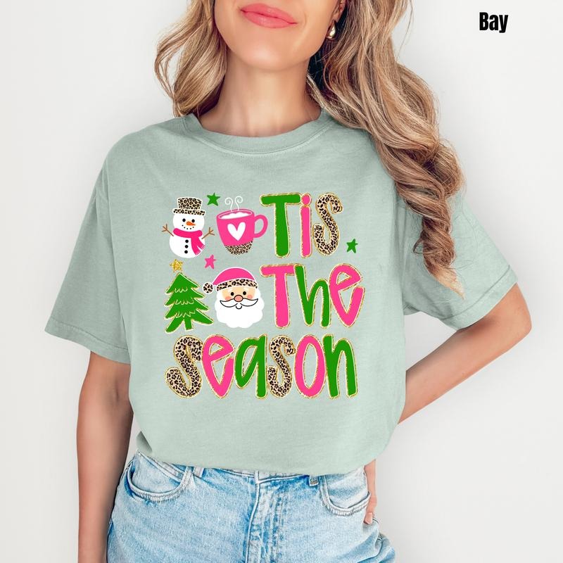 Cheetah Tis The Season Comfort Colors T-Shirt 'NLB' Hoodie, Sweatshirt | PodTeesHub.com