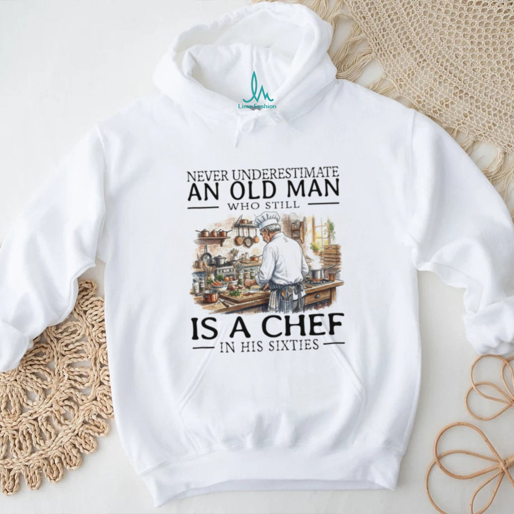 Chef Old Man Sixties Cooking Professional Kitchen Shirt