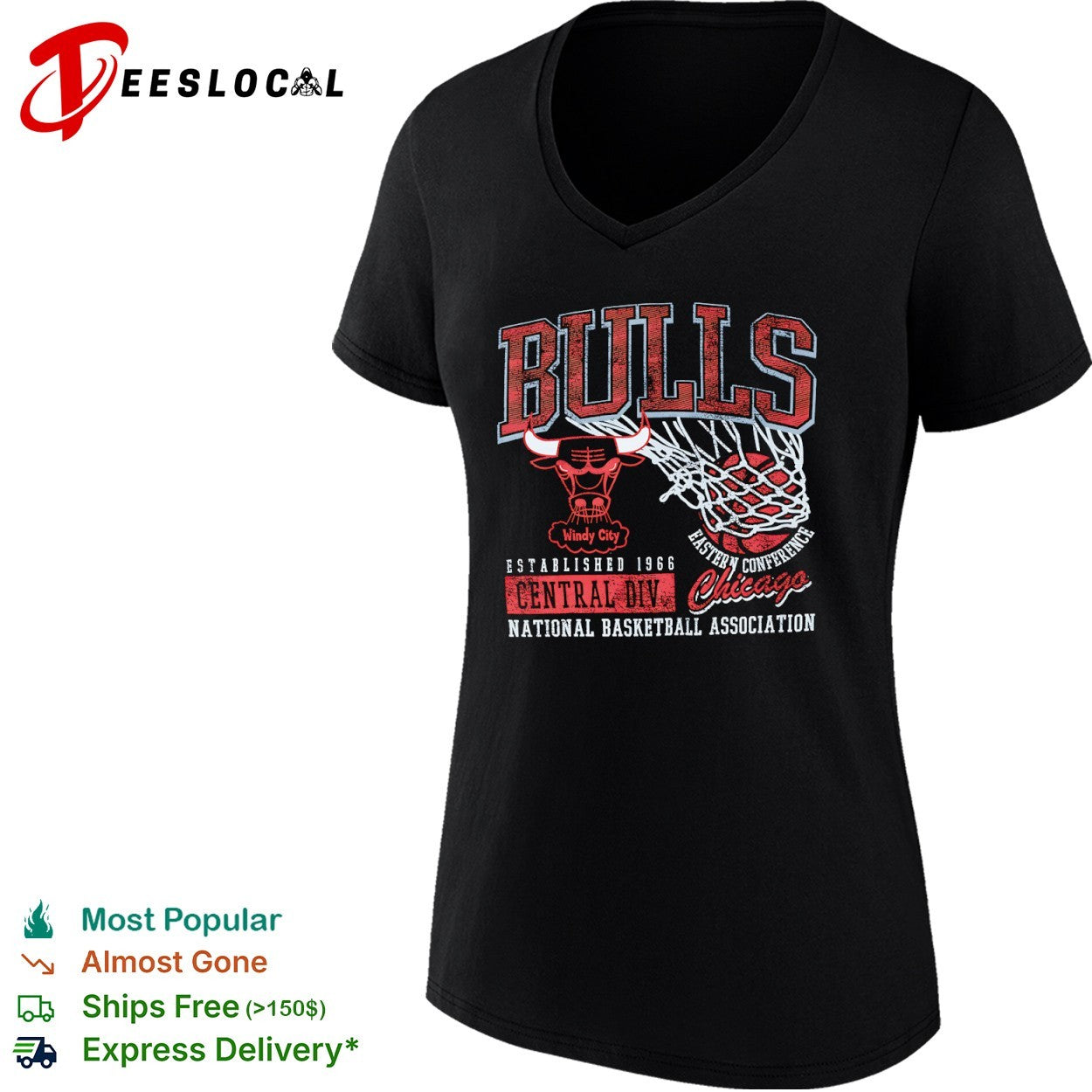 Chicago Bulls Windy City Established 1966 Central Div Eastern Conference shirt