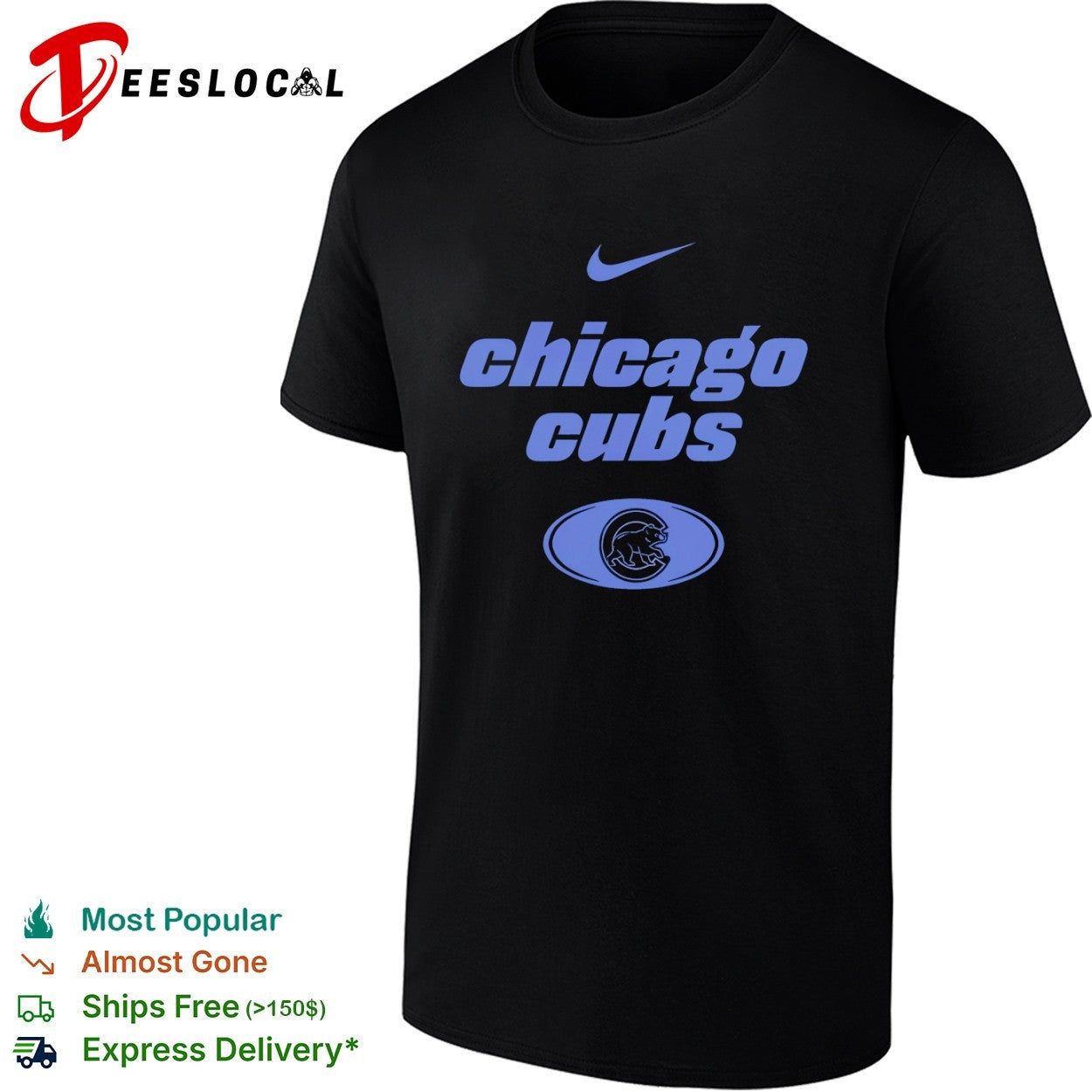 Chicago Cubs Logo and Bear Emblem Wordmark shirt