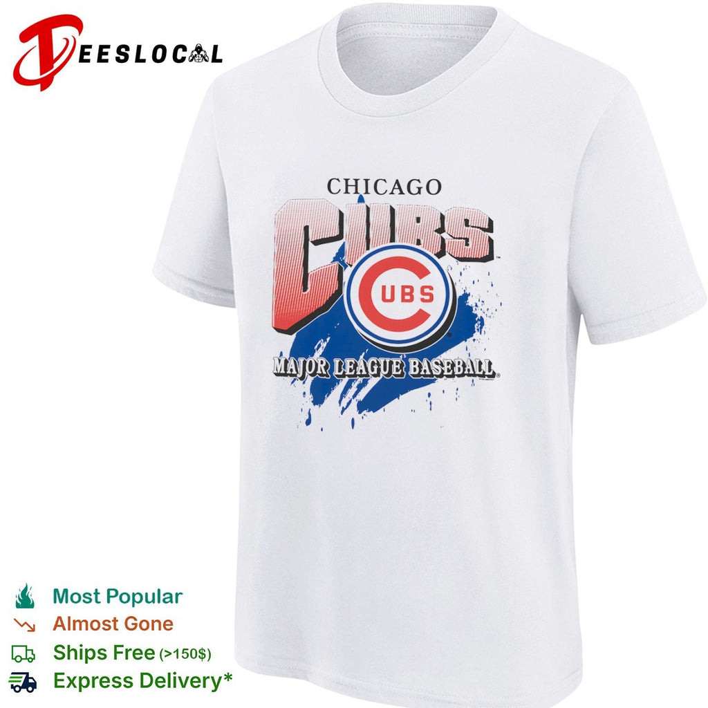 Chicago Cubs Major League Baseball Mitchell and Ness logo shirt