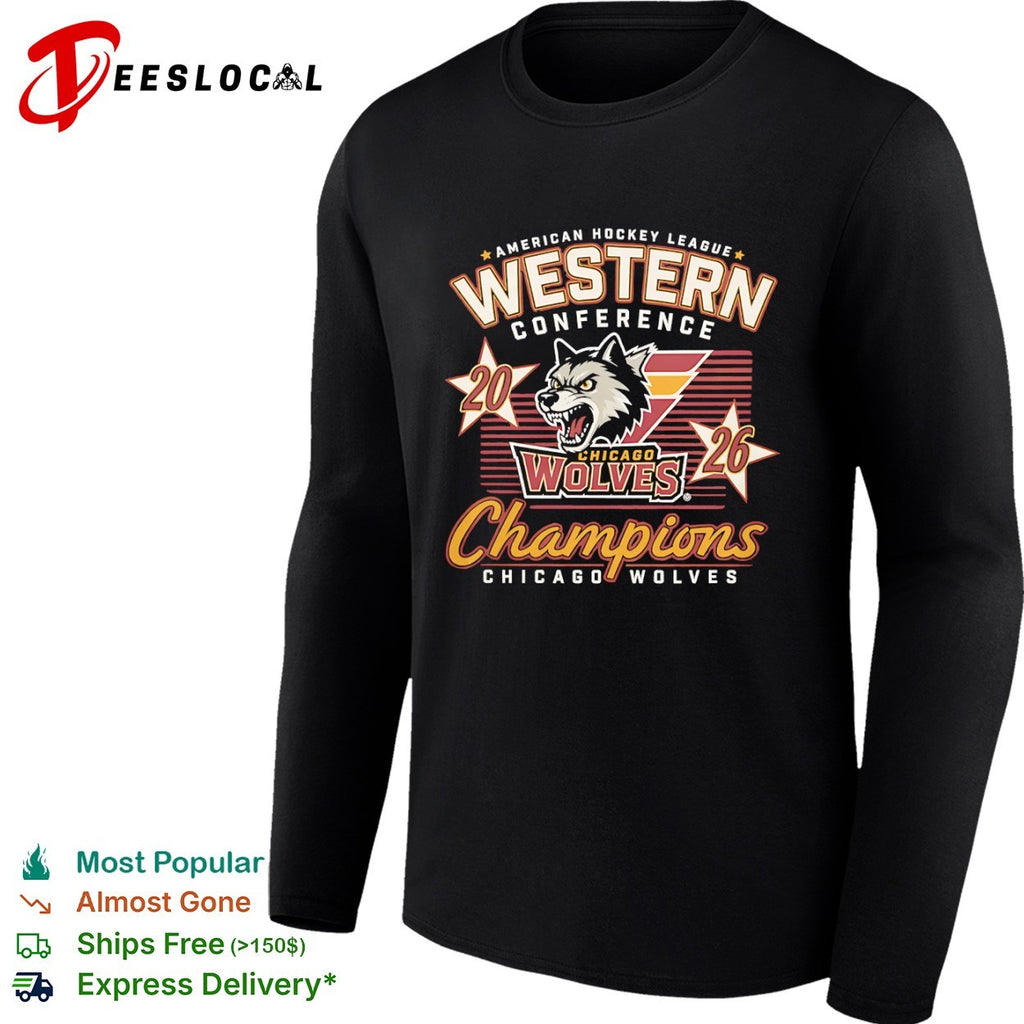 Chicago Wolves 2026 American Hockey League Western Conference Champions shirt
