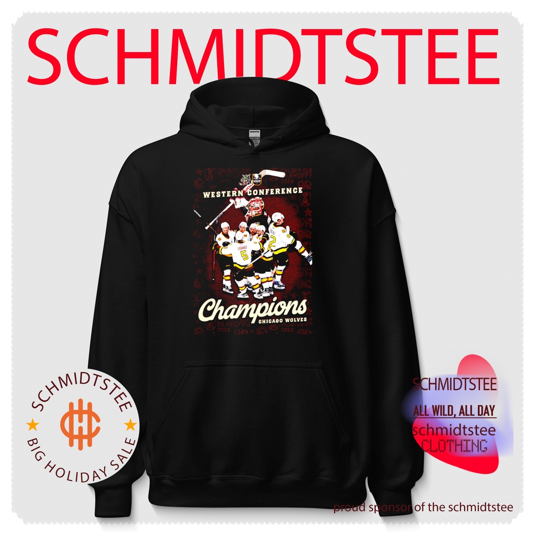 Chicago Wolves 2026 Western Conference Champions poster shirt